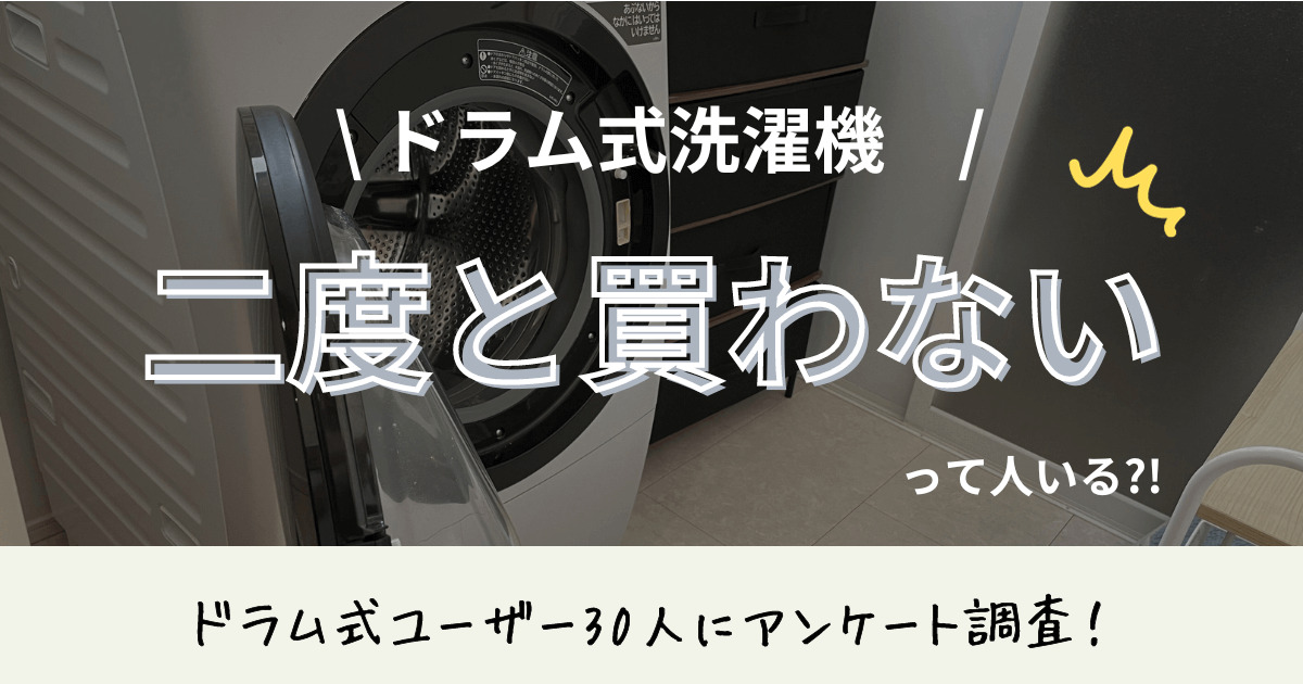 ドラム式洗濯機　二度と買わない