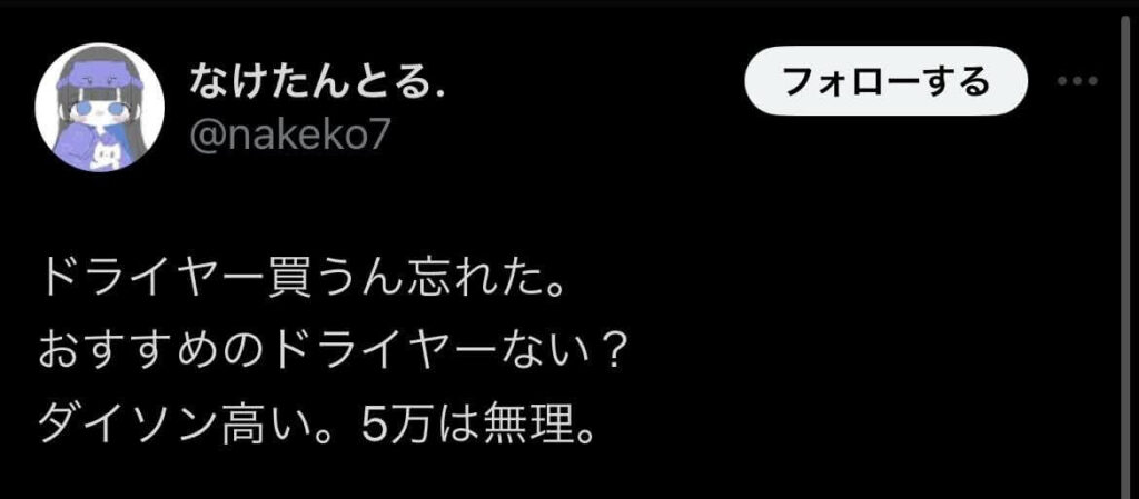 ダイソンドライヤー 後悔